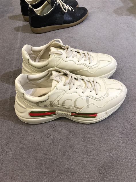 gucci supreme sneaker replica|gucci rhyton sneakers price.